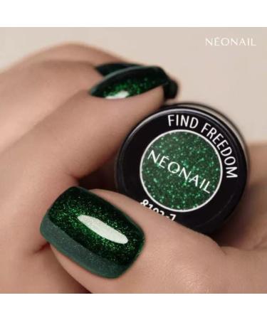 Buy Neonail UV Nail Polish 7.2 ml - Green Glitter Gel Lacquer for Stunning Nail Designs | Find Freedom Colors - Buy Online on SooperMarket.com