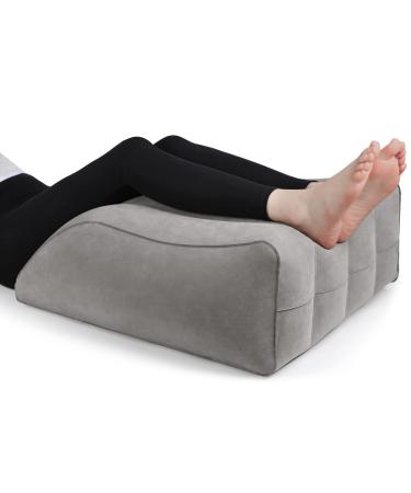 Leg Elevation Pillow,Inflatable Wedge Pillows,Comfort Leg Pillows for Sleeping,Improve Circulataion and Reduce Swelling,Suitable for improving Sleep Quality,Pregnant,Surgery and Injury,Recovery (Grey)