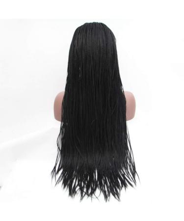 SHIYID Color Synthetic Braided Lace Front Wigs for Women - Heat Resistant 18 inch Premium Braid Wig - Buy Online on SooperMarket.com