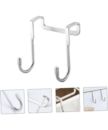 NAMOARLY 6pcs Back of Door Hooks Hat Wall Hooks Kitchen Cabinet Hooks S Hook Stainless Steel Cupboard - Buy Online on SooperMarket.com