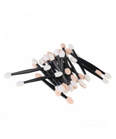 Angoily 100 Pcs Eyeshadow Eye Shadow Sponge Applicator Makeup Tools Eye Shadow Brush Disposable Sponge Brush Size 2 Black