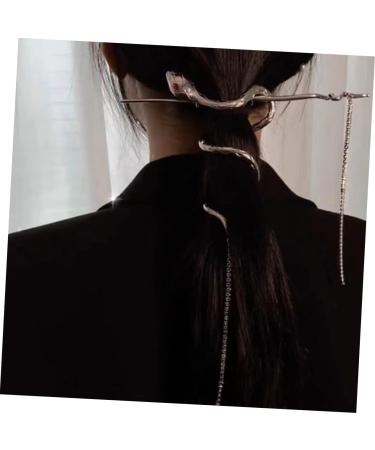 Mikinona Hair Pin Hair Fork Clip Updo Hair Accessories Snake Hair Sticks Snake Accessories For Women Hair Sticks For Bun Hair Stick China Metal Serpentine Miss - Buy Online on SooperMarket.com
