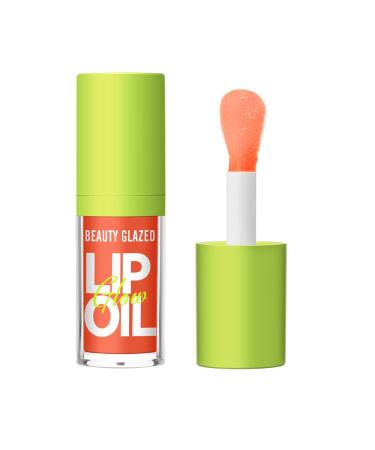 Big Brush Head Pink Lip Gloss Moisturizing Jelly Lip Gloss Oil Long Lasting Liquid Lipsticks Non-stick Cup Lip Tint Lip Glaze Fresh Texture Lip Gloss (#103)