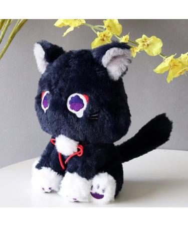 Genshin Impact Scaramouche Cat Plush Toy | 8.6-inch Stuffed Animal Doll for Kids | Soft and Cute Scara Cat Pillow Plushies - Buy Online on SooperMarket.com