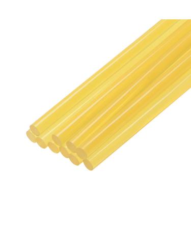 uxcell Mini Hot Glue Gun Sticks 11-inch x 0.27-inch for Glue Guns, Yellow Clear 10pcs