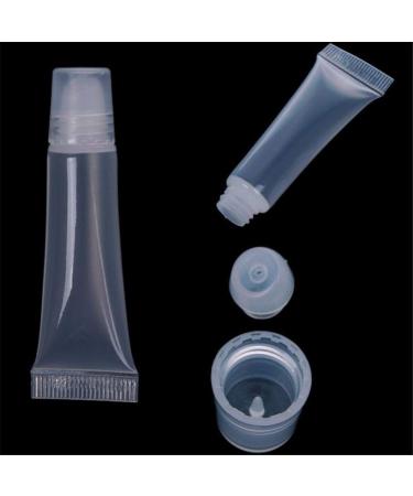 Refillable Clear Lip Balm Tube 10ml | Empty Cosmetic Container for Lip Gloss & Travel Makeup Accessories - Buy Online on SooperMarket.com