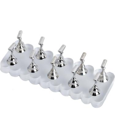 Acrylic Nail Art Practice Stand Fingernail Display Holder For False Nails Nail Tips Exercise Stand TS12 - Buy Online on SooperMarket.com