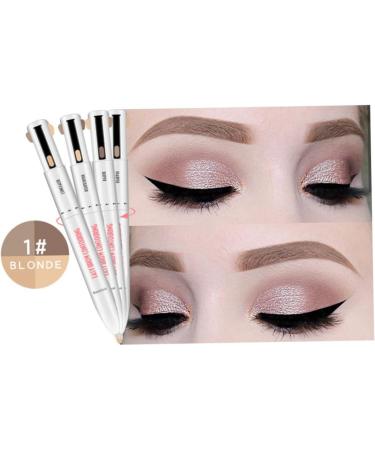 Brow Pen Eyebrow Contour Pen 4 in 1 Long Lasting Rotate Defining Highlighting Brow Pencil Blonde - Buy Online on SooperMarket.com
