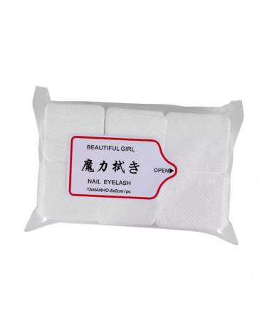 Mipcase 540 Sheets Sheets Lash Glue Remover Lash Remover Cotton Pads Discharge Nail Oil Remover Makeup Wipe Cotton Nail Polish Cleaning Wipe Cotton Sheet White Nail Removal