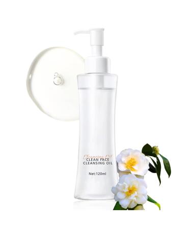 Camellia Deep Cleansing Oil Camellia Oil Cleanser Oil Based Cleanser For Daily Makeup Removal Impurities Gentle Oil Cleanser To Fresh Cleansing Effect Cleansing Oil For Face Eye And Lip 120 ml