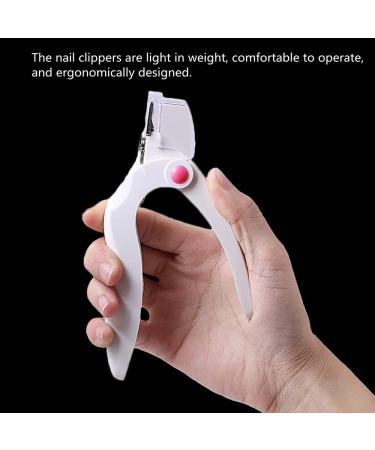 JZF Acrylic Nail Clipper Professional Adjustable Stainless Steel Artificial Nail Clipper Gel False Nails Tips Cutter for Nail Art Manicure Tool (White) - Buy Online on SooperMarket.com