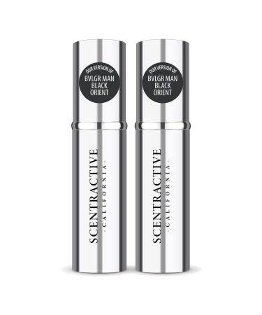 CA Perfume Impression of Bvlg Man Black Orient For Men Replica Version Fragrance Dupes Concentrated Long Lasting Eau de Parfum Spray Refillable Atomizer Bottle 0.17 Fl Oz/5ml-X2 BVLGR BVLGR MAN BLACK ORIENT IMPRESSION 0.34 Fl Oz (Pack of 1)