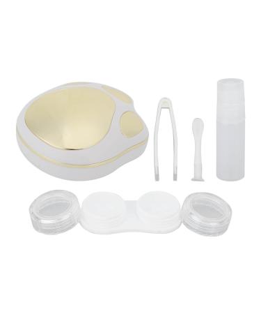 Contact lens case contact lens container plastic material convenient practical safe protection mirror appearance for individual use Gold