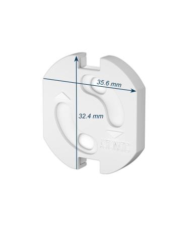 Hoffenbach Socket Safety Lock - 20x Childproof Safety Locks with Rotating Mechanism for Socket Protection | Ideal for Babies & Children - Buy Online on SooperMarket.com