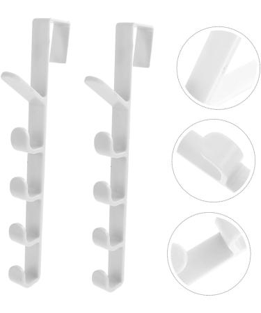 Cabilock 2pcs Transparent Hook Over The Door Wall Clothes Rack Door Coat Hanger Multi-Function Hook Back Door - Buy Online on SooperMarket.com