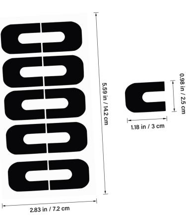 FRCOLOR 100 Sheets Nail Art Anti-Spill Stickers Nail Protector Stickers Nail Tape Nail Guards for Painting Nails Cuticle Protector for Nail Painting Nail Polish Silica Gel Edge Sticker 3.00X2.50X0.10CM As Shown - Buy Online on SooperMarket.com