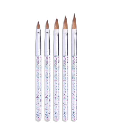 Nail Art Tip Round Flat Painting Drawing Carving Dotting Pen Builder Liner Acrylic Gel UV Polish Tools Painting Drawing Carving Dotting Pen