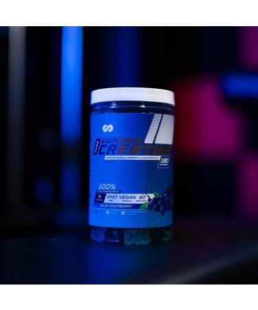 Limitless Pharma Pure Creatine Gummies | 5g Creatine Monohydrate | Increases Muscle Strength Endurance & Performance | Low Sugar GMO Free Vegan | 60 Servings 180 Gummies (Blue Raspberry) - Buy Online on SooperMarket.com