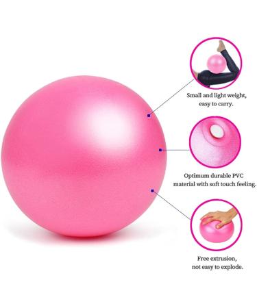 Mini Exercise Ball 9 Inch - Red Pilates & Yoga Ball for Core Training & Physical Therapy - Buy Online on SooperMarket.com