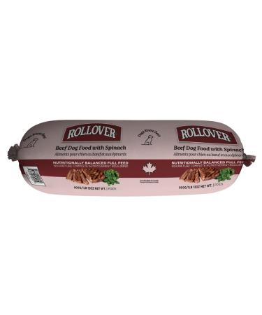 Rollover Beef Dog Food with Spinach - 800g