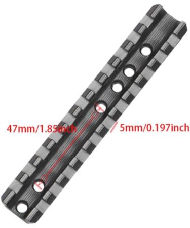 Houson 120mm Aluminum M-LOK Picatinny Rail Adapter - 11-Slot Weaver Mount Base for Airsoft - Buy Online on SooperMarket.com