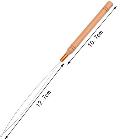 HIXNUG Hair Extension Loop Needle Hair Extension Tools Threading Threader Pulling Hook Tool Feather Extension Loop Needle for Salon DIY Accessories (6) - Buy Online on SooperMarket.com