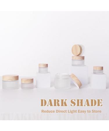 Buy Tuakimce 6-Piece Clear Matted Glass Cream Can Set - 15ml 30ml 60ml - Ideal for Lotions & Cosmetics - International Shipping Available - Buy Online on SooperMarket.com