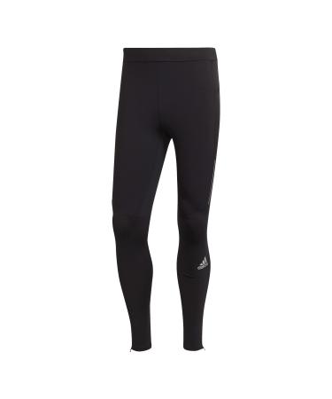 adidas Men's Own The Run Tights Large Black/Reflective Silver