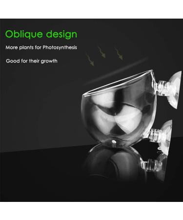 Capetsma Aquarium Plant Pot Glass - 1 Pack with 2 Suction Cups for Stunning Fish Tank Decoration - International Shipping Available - Buy Online on SooperMarket.com