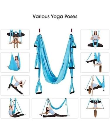 Maxwelly Aerial Yoga Swing Hammock Grey - Gym & Home Fitness Inversion Tool - Buy Online on SooperMarket.com