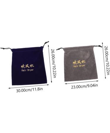 Baluue 4 Pcs Storage Bag Hair Blower Pouch Drawstring Hair Dryer Pouch Hair Blower Bag Mini Flocking Cloth - Buy Online on SooperMarket.com