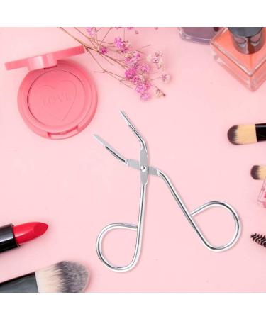 Satin Eyebrow Tweezers with Scissor Handle - Stainless Steel Tip for Beauty Care & Nose Hair Trimming - Buy Online on SooperMarket.com