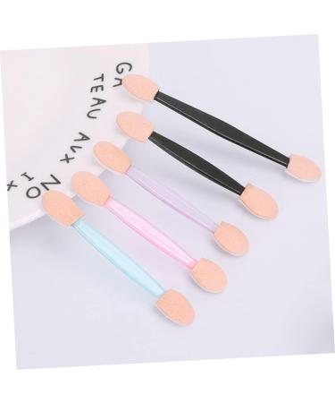 FOYTOKI 100 Pcs Cosmetic Eyeshadow Eyeshadow Brush Eyeshadow Makeup Double Head Eyeshadow Black Size 2 Black - Buy Online on SooperMarket.com