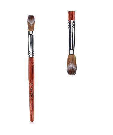 12# Sable nail brush acrylic nails tool round nail art brushes acrylic powder brush manicure suitable for professional use or use at home the coffee color