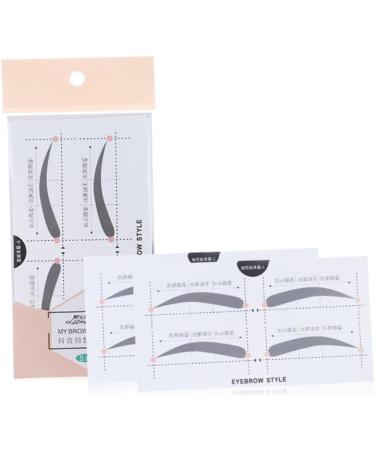 Mikinona Eyebrow Template 2 Eyebrow Shaping Stencils Microblading Stencils Eyebrow Card Eyebrow Stickers A607 Template Simple - Buy Online on SooperMarket.com