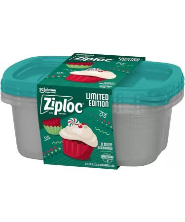 Ziploc Large Rectangle 9 Cup Containers - 2 Pack - Buy Online on SooperMarket.com