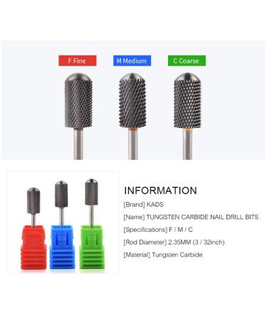 Rolabling Round Head Alloy Nail Drill Bit - Medium Size for Manicure, Gel Polish Removal, and Nail Accessories - 1 Pack - Buy Online on SooperMarket.com