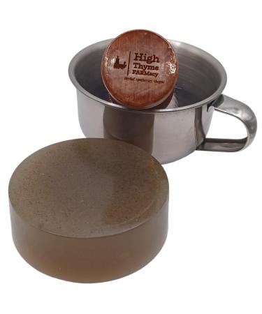 Bay Rum Shaving Soap Puck - 4 oz Large Bar in Travel Tin | Premium Men's Shave Soap Made in the USA - Buy Online on SooperMarket.com