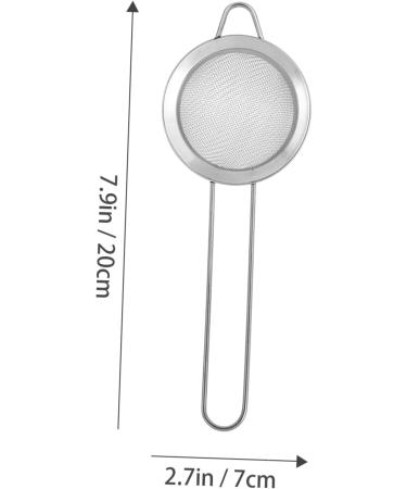 GANAZONO 6 Pcs Reptile Sand Shovel Reptichip Strainers Fine Mesh Pet Poo Shovel Silver Stainless Steel 20X7X3CMx3pcs Silverx3pcs - Buy Online on SooperMarket.com