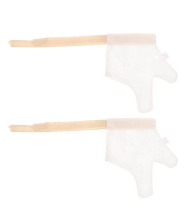 Healeved Childrens Mittens Baby Stop Thumb Sucking Finger Guards Kid Infant Stop Thumb Sucking Kit Soft Mesh Fabric Stop Sucking Glove No Scratch Breathable Finger Thumb Protector Infant Mittens Medium