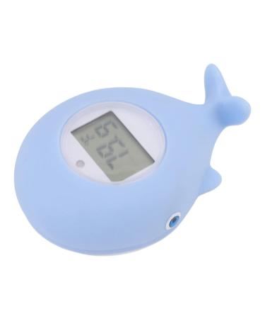 Whale Shaped Baby Thermometer - Infant Bath Safety Water Temperature Tester & Floating Toy with Intelligent Timing - Buy Online on SooperMarket.com