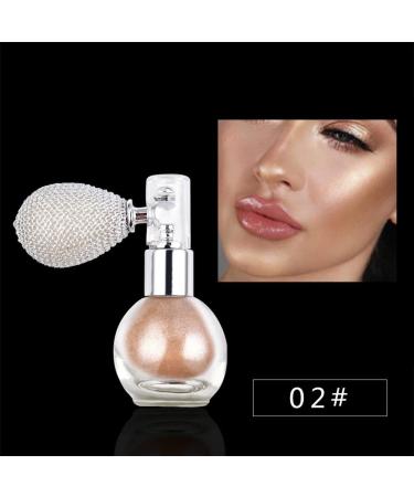 Glitter Spray Body Glitter Highlighter Powder Spray Makeup Pigment Powder with Aroma Glitter Brighten Shimmer Fresh Makeup Powder for Face Body Cosmetic 02 champagne - Buy Online on SooperMarket.com