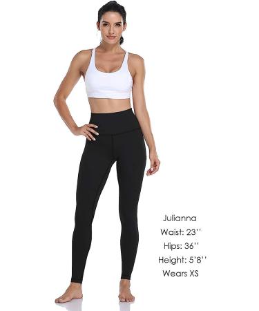 HeyNuts Women's High Waisted Yoga Leggings - 28'' Medium Black - Buy Online on SooperMarket.com