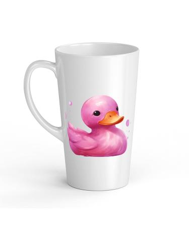White Ceramic Kids Canard Mug - Large 483 ml Perfect for Hot Chocolate or Milk Fun and Easy to Use