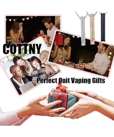 Anti Vaping Necklace Stress Relief Necklace Breathlace Quit Vaping Necklace Help Anxiety Relief Items (Black) - Buy Online on SooperMarket.com
