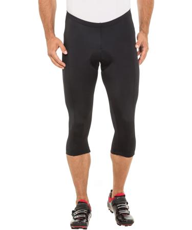 VAUDE Men's Active 3/4 Cycling Pants - Padded Black Uni for Optimal Comfort & Performance International Shipping Available - Buy Online on SooperMarket.com