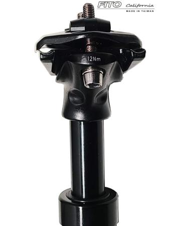 Fito Performance Edition 6061 Aluminum Alloy Suspension Seatpost 27.2 x 350mm - BLACK - Made in Taiwan - Buy Online on SooperMarket.com