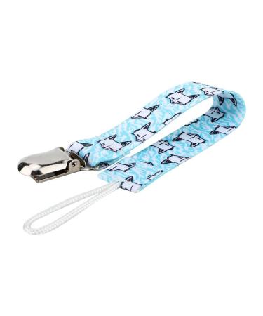 4pcs Baby Pacifier Clip Set - Cotton Strap Chain for Infants - Unisex Light Blue Baby Gift - Buy Online on SooperMarket.com