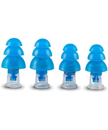 Pluggerz Uni-Fit Earplug Double Pack - Soft Silicone Noise Protection with Special Filter | Includes Cord & Fastening Clip for Comfortable Use - Buy Online on SooperMarket.com