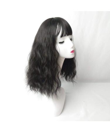 European and American fashion ladies short curly hair Japanese and Korean chemical fiber color wig headgearLight Brown Dark brown